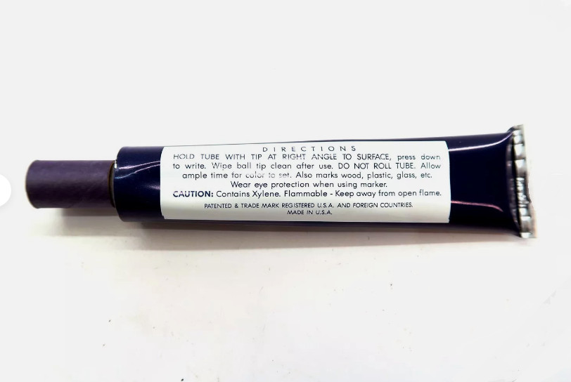 Vintage Nissen Metal Markers White 5/64″ in Original Box Fast US Shipping!!