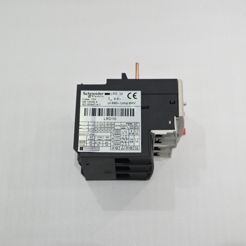 LRD10 1PC New Schneider TeSys Deca thermal overload relay 4 to 6 A class 10A
