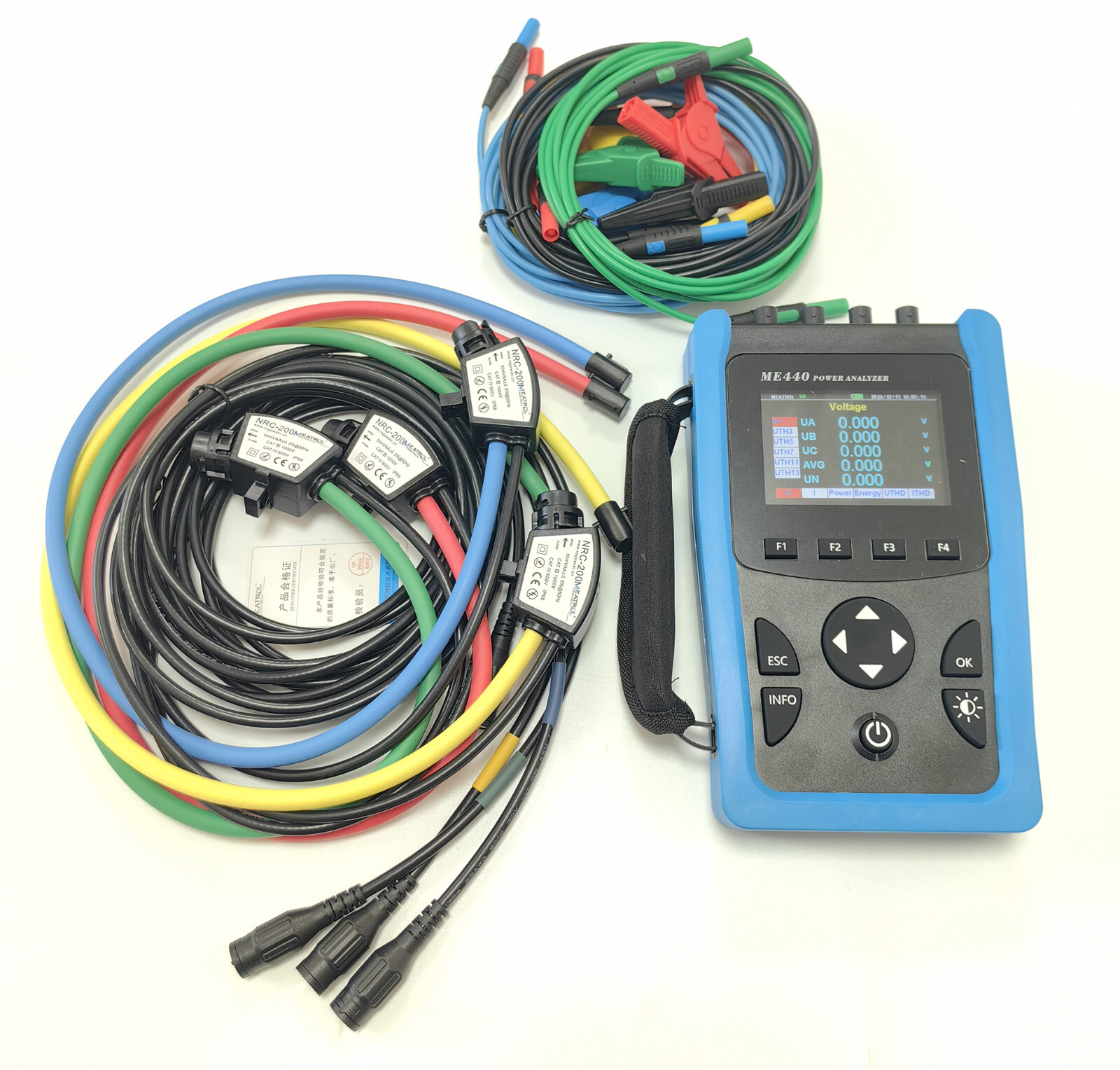ME440 Three-phase Rogowski Power Analyzer Handheld Data Loggoer Electrical Meter