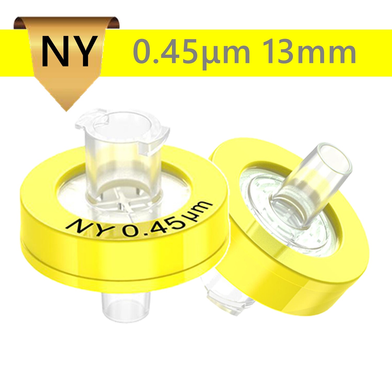 100x Hydrophilic Syringe Filters NY/PTFE/PES Membrane Pre-filter Filtration HPLC