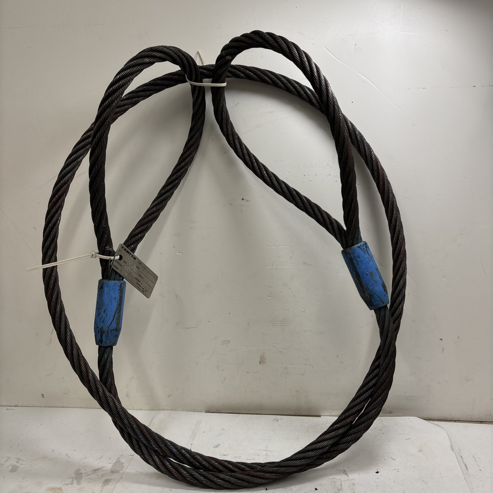 Certex LIFT-ALL Wire Rope Sling,10 ft L,11200 lb Load Cap.. 3/4” Rope