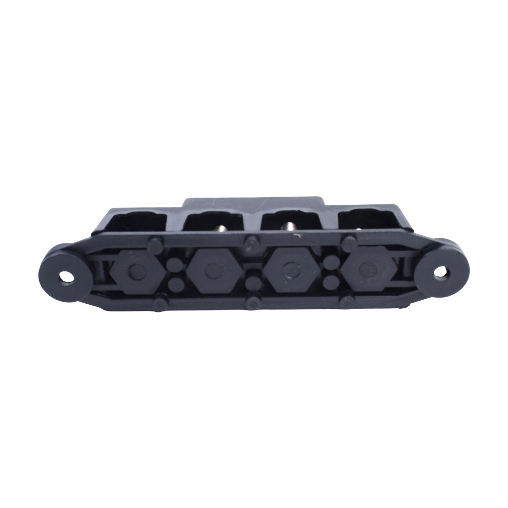 Red & Black 5/16″ 4 Stud Power and Ground Distribution Block with Cover