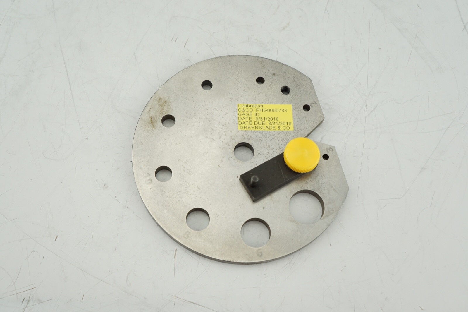 (1) Greenslade And Company Dimension-All 100 Degree Gage Gaging Plate Ships FREE