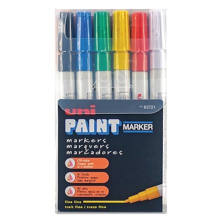Uni-Paint 63721 Industrial Marker,Fine Point,Pk12