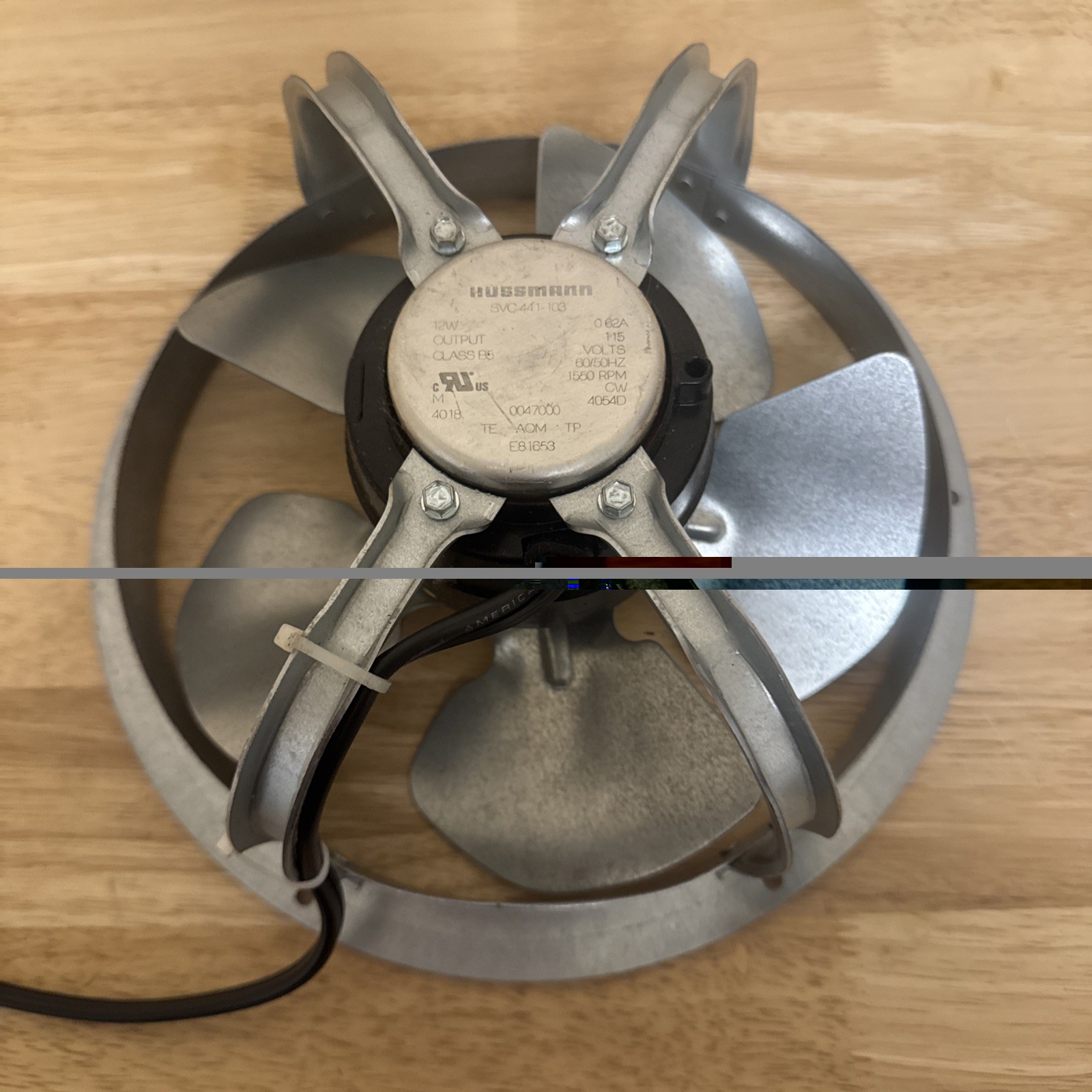 NEW Hussmann MO.4410324 Condenser Fan Motor Assembly 5-Blade Commercial HVAC