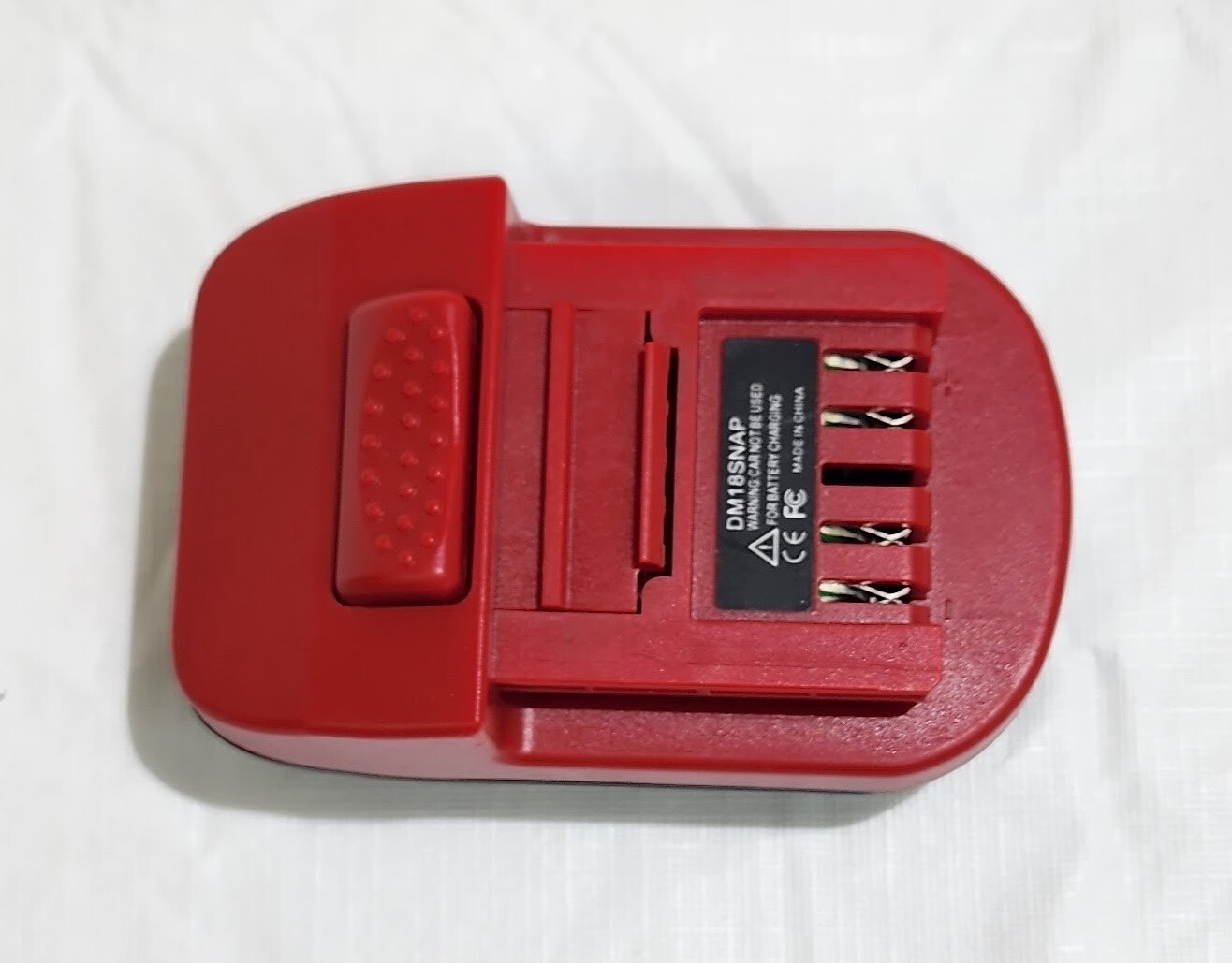 Snapon lithium tool to M18 or 20v Dewalt battery adapter