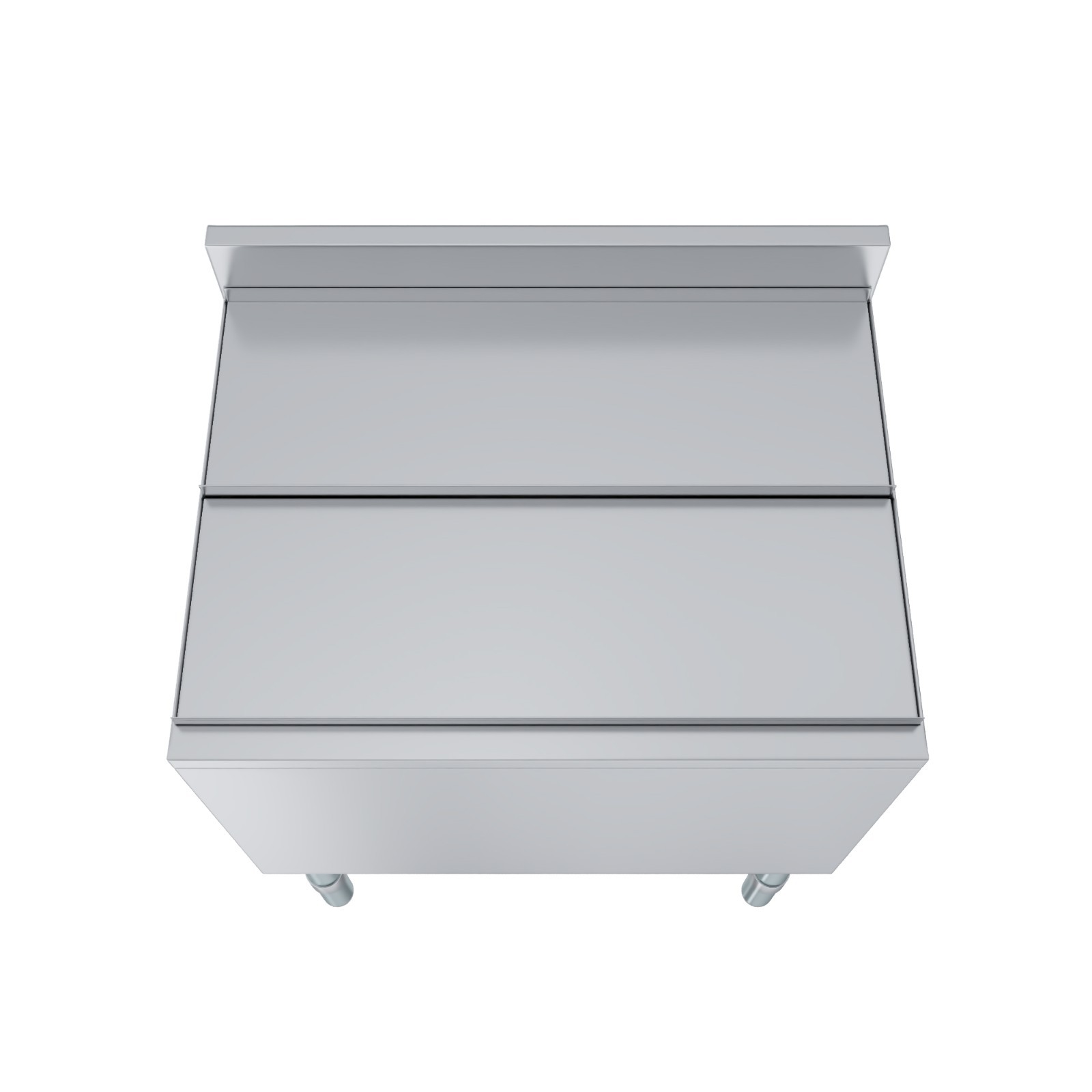 19 in. x 24 in. Stainless Steel Ice Bin With 7-circuit Cast Aluminum Cold Plate