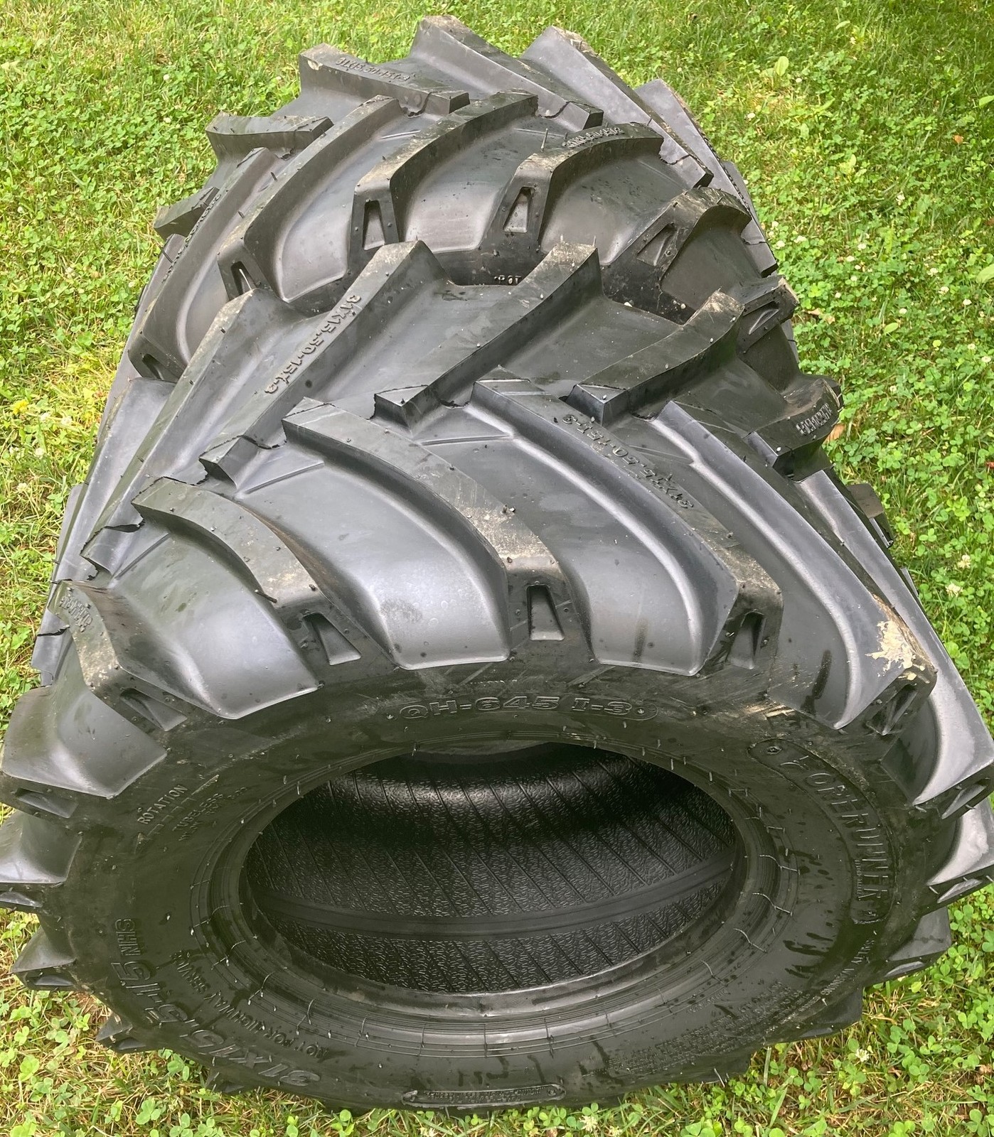 2 NEW 31X15.5-15 Trencher Tires -I-3 Tread -12 PR -31-15.50-15 -Forerunner QH645