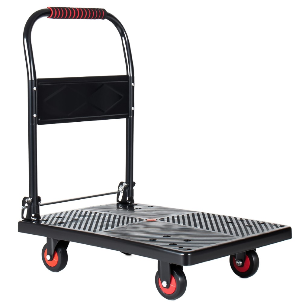 25.5″x43.5″ Foldable Platform Truck 1500LBS 5″ Silent TPR Wheels