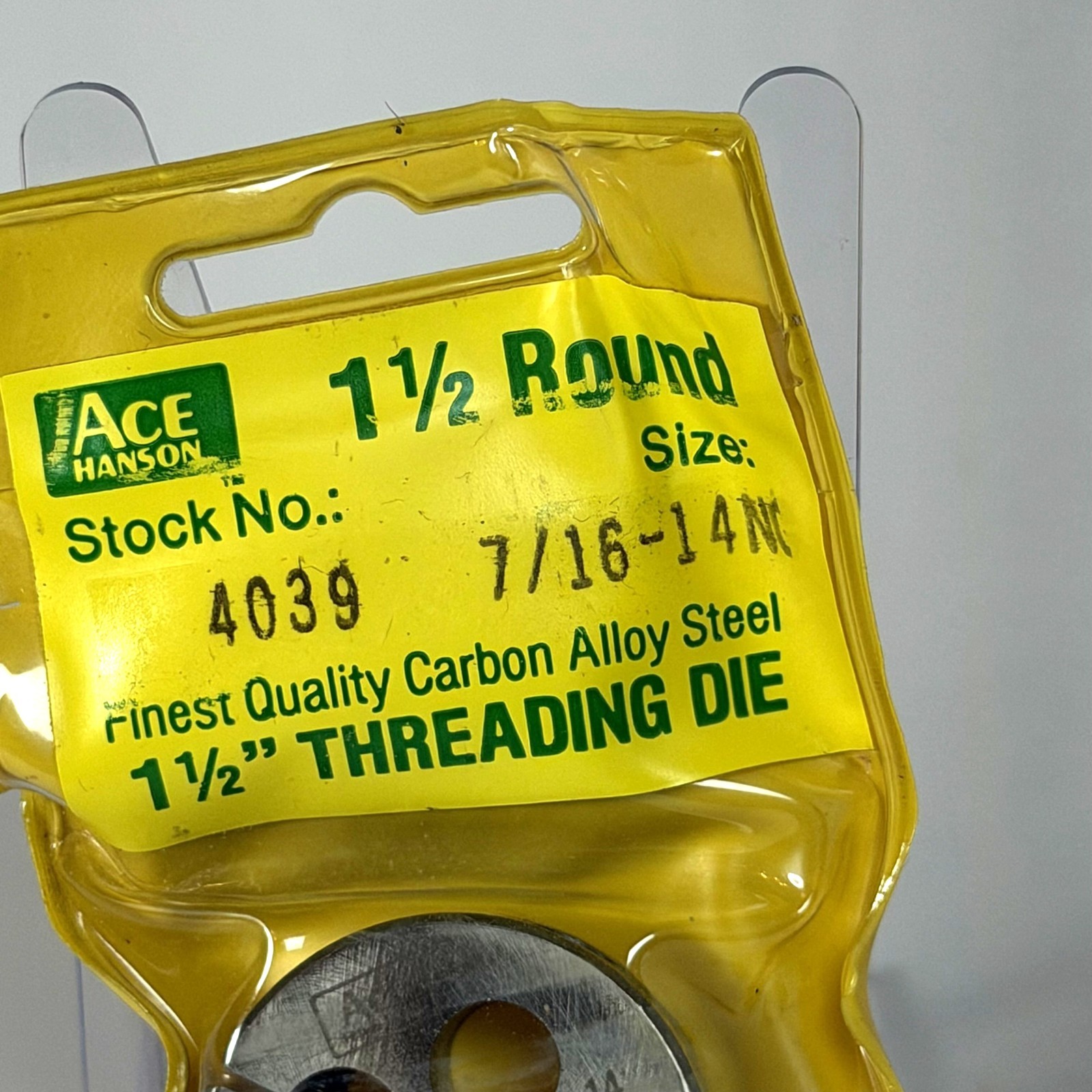 Ace Hansen 716″-14 NC Adjustable Die 1-1/2″ OD – NOS Military Surplus 4039