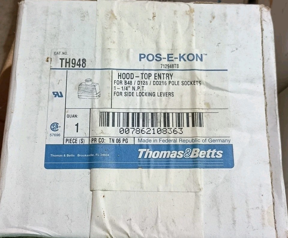 Thomas & Betts Pos-E-Kon Industrial Top Entry Hood TH948