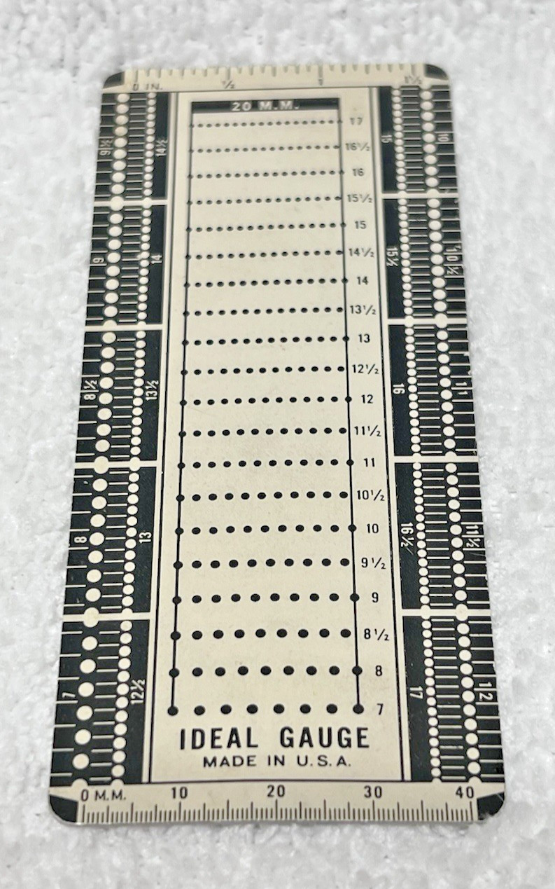 Ideal Guage USA Postal Stamp Measure Guide 4 3/8 x 1 7/8 Inches