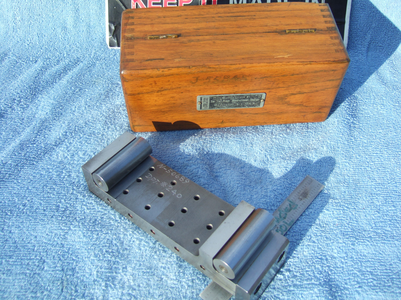 SINE PLATE TAFT-PEIRCE SINE PLATE 1A TOOLMAKER MACHINIST GRIND INSPECT EDM MILL