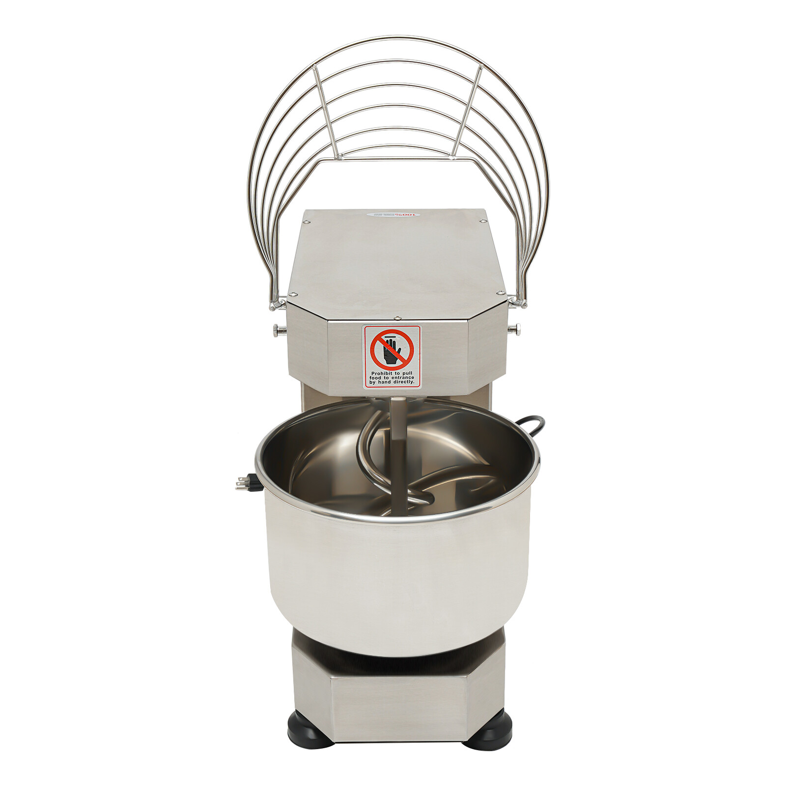 110V 60Hz Dough Kneading Machine 750W Commercial Dough Mixer, Max 360° Mixing