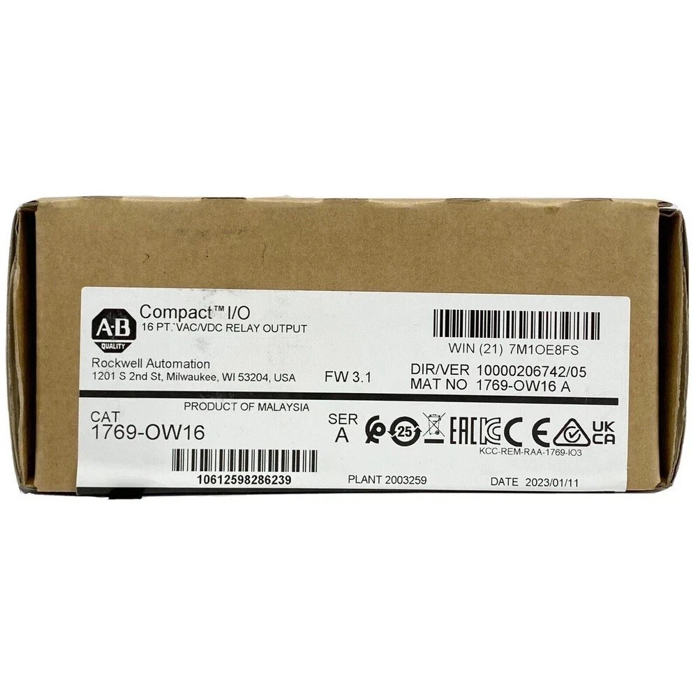 AB 1769-OW16 SER A Allen Bradley 1769OW16 CompactLogix Relay Output Module New