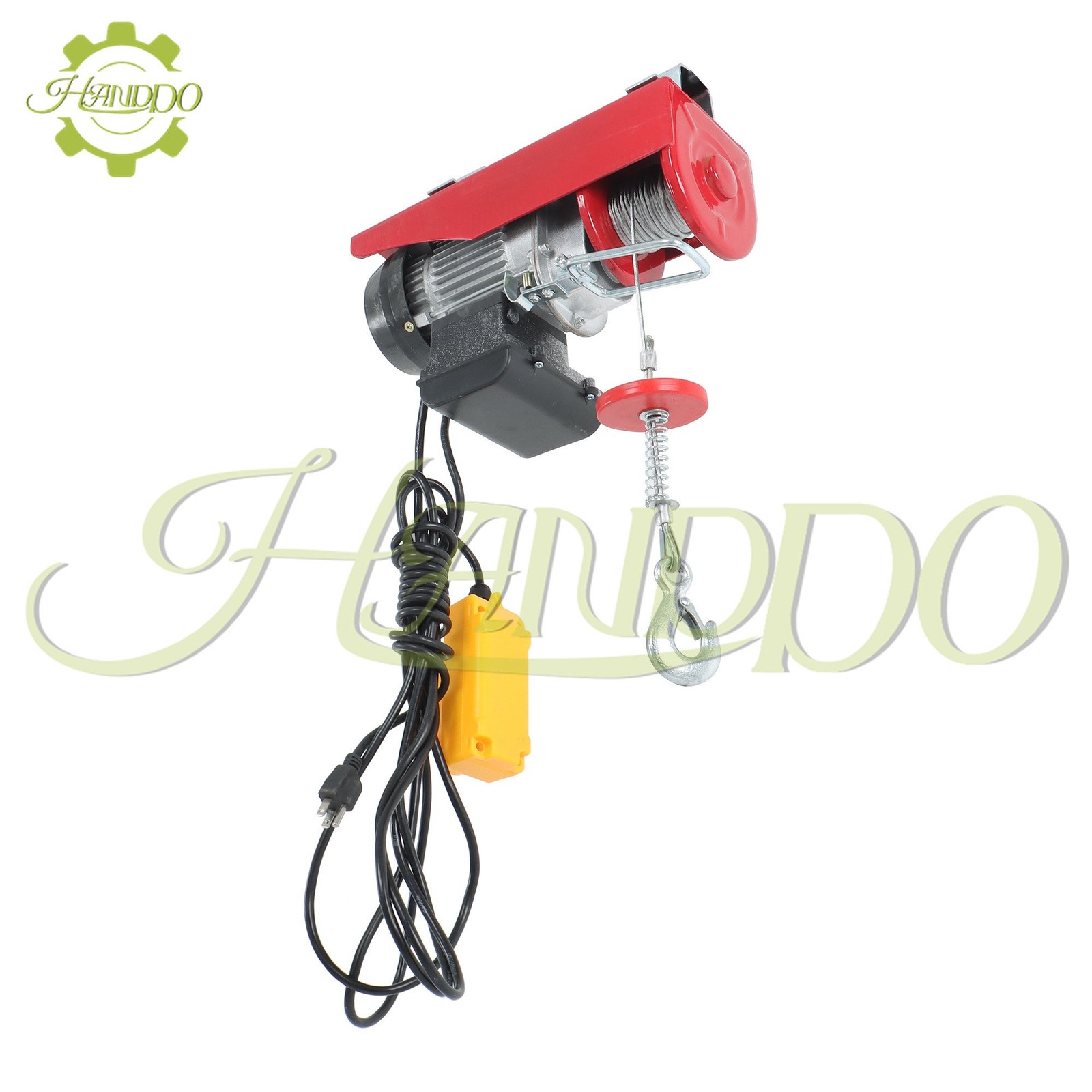 440lbs/ 200kg Electric Hoist with 14 FT Wired Remote Control 110V 510W Motor