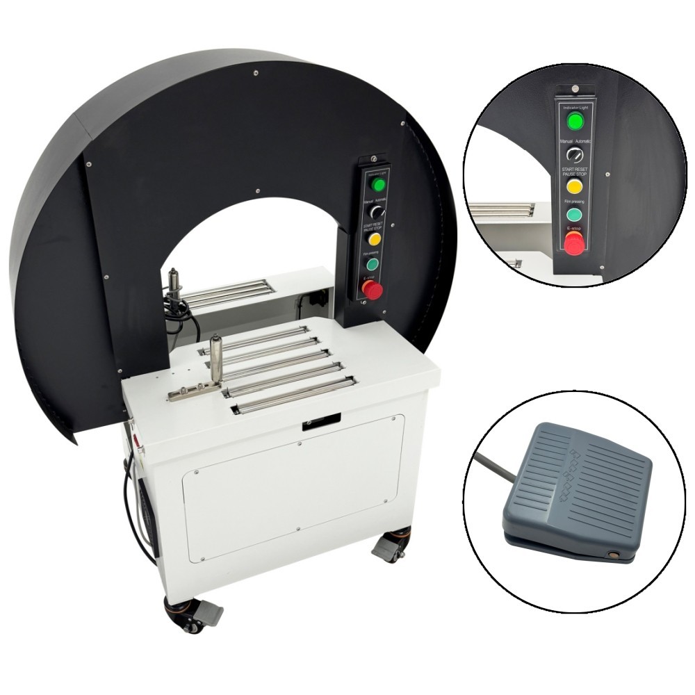 Heavy-Duty 110V Semi-auto Wrapping Machine 350W Semi-automatic Stretch Film Wrap
