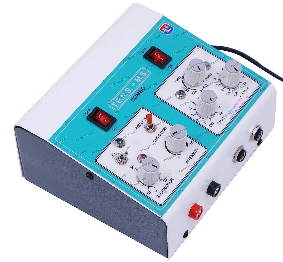MINI MS TENS COMBO MUSCLE STIMULATOR 2 IN 1 THERAPY MACHINE FREE SHIPING