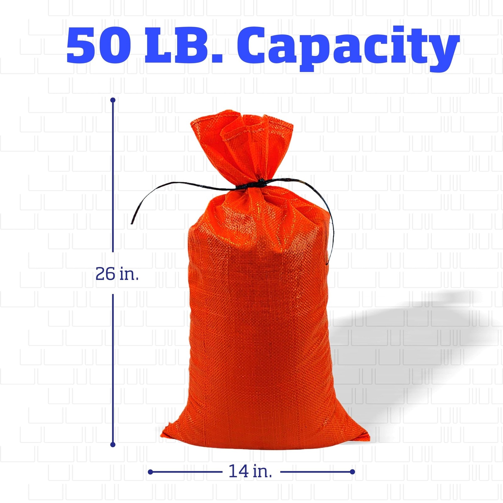 DURASACK Heavy Duty Sand Bags with Tie Strings Empty Woven Polypropylene Sand…