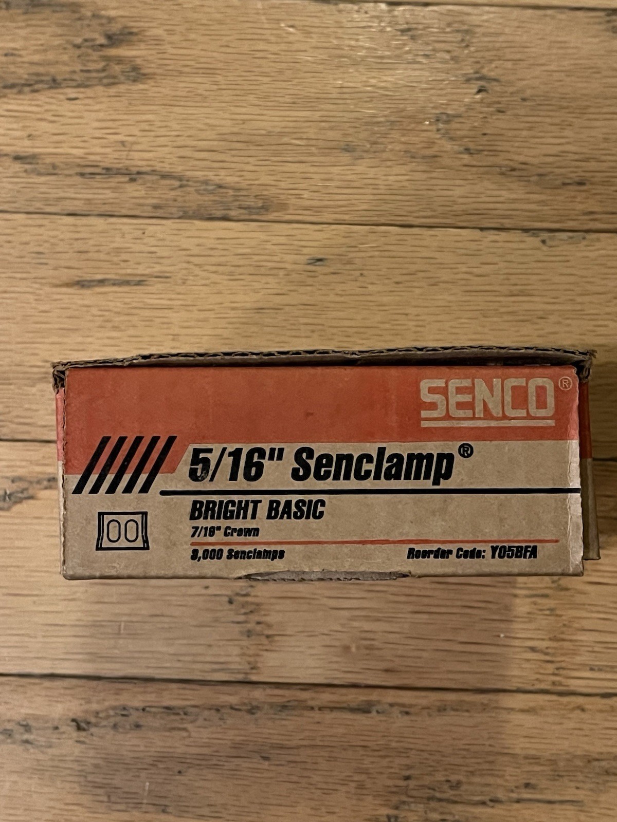 Senco Y05BFA 5/16 x 7/16 Crown Bright Basic Fasteners 3000 Senclamps Use In SC1