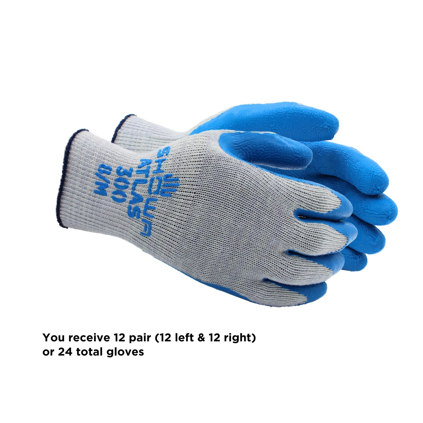 SHOWA Atlas 300 Natural Latex Palm Coated General Purpose Work Glove with