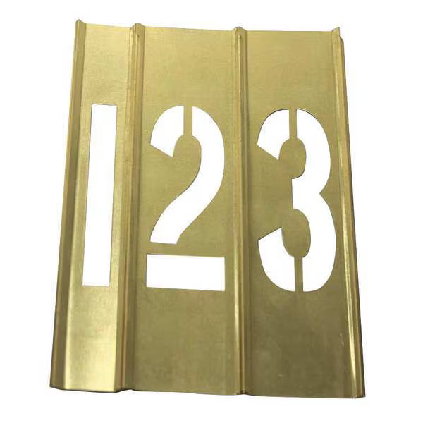 Stencil Kit, Number Set, Numbers, 6 in Character Height, Not Applicable Font,