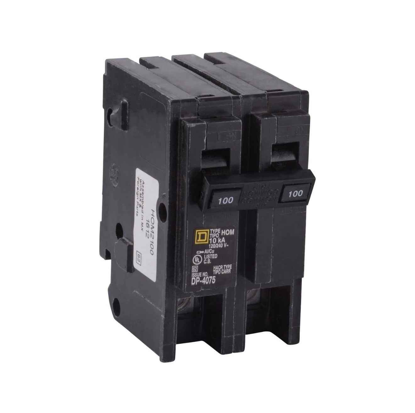 Square D Homeline 100A 2 Pole Breaker 120/240V Schneider Electric HOM2100C *NEW*