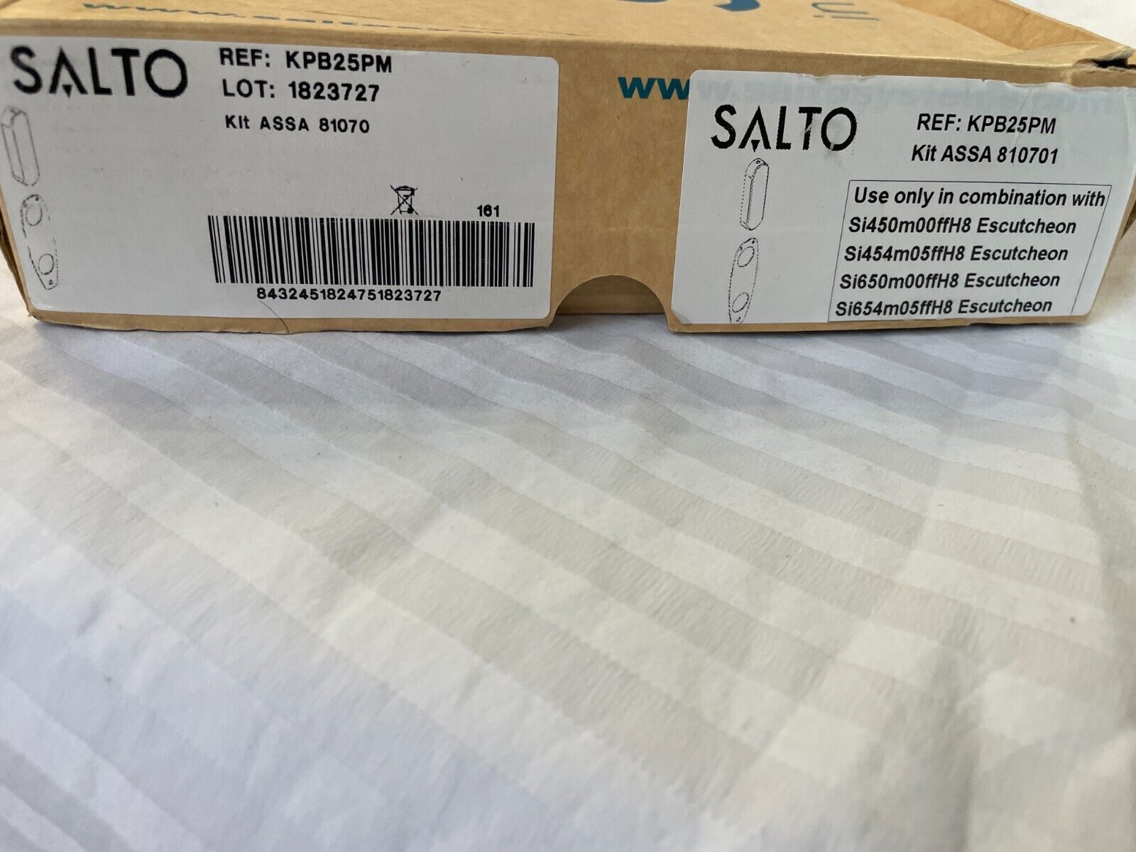 Salto KPB25PM Adaptor KIT Escucheon models si450, si454, si650, si654 see below