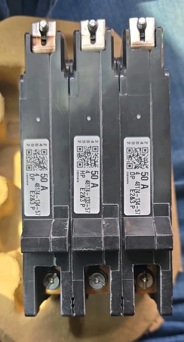 SQUARE D EDB34050 MINIATURE CIRCUIT BREAKER 50 A 480Y/277 3P NEW FREE SHIPPING