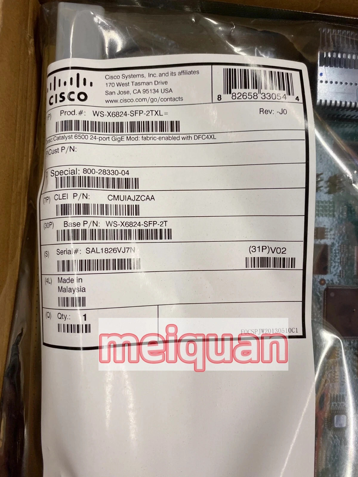 NEW Cisco WS-X6824-SFP-2TXL Module Catalyst 6500 24-port GigE Fast Delivery！