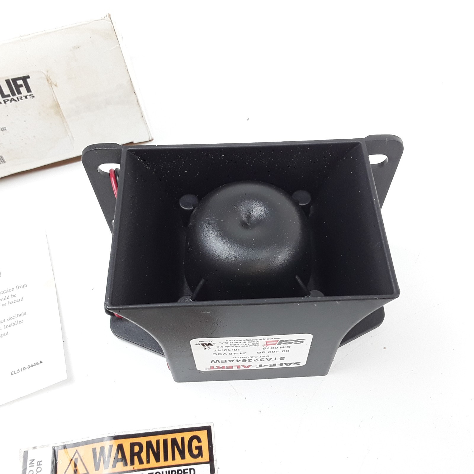 Self-Adjusting Back-Up Alarm 24-48 VDC For Industrial and Commercial Vehicle