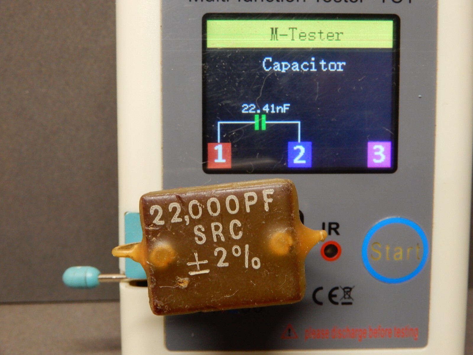 SPC Precision Capacitors .022uf 22000pf +/-2% Quantity 2 NOS