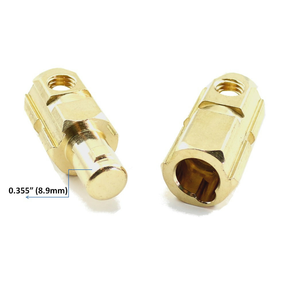 WeldingCity® Dinse-type Twist-lock Cable Connector Pair #6-#4 16-25mm US Seller