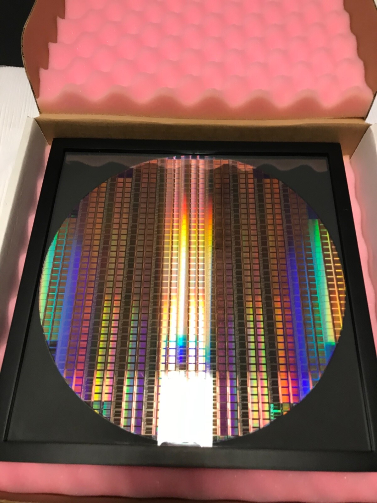 silicon wafer 12” copper pattern reclaim 300mm in 13×13 frame