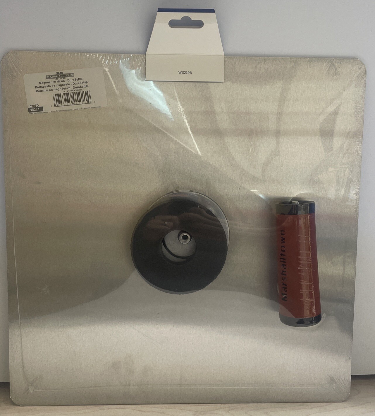 Marshalltown 14 In. X 14 In. Magnesium Hawk Durasoft Handle