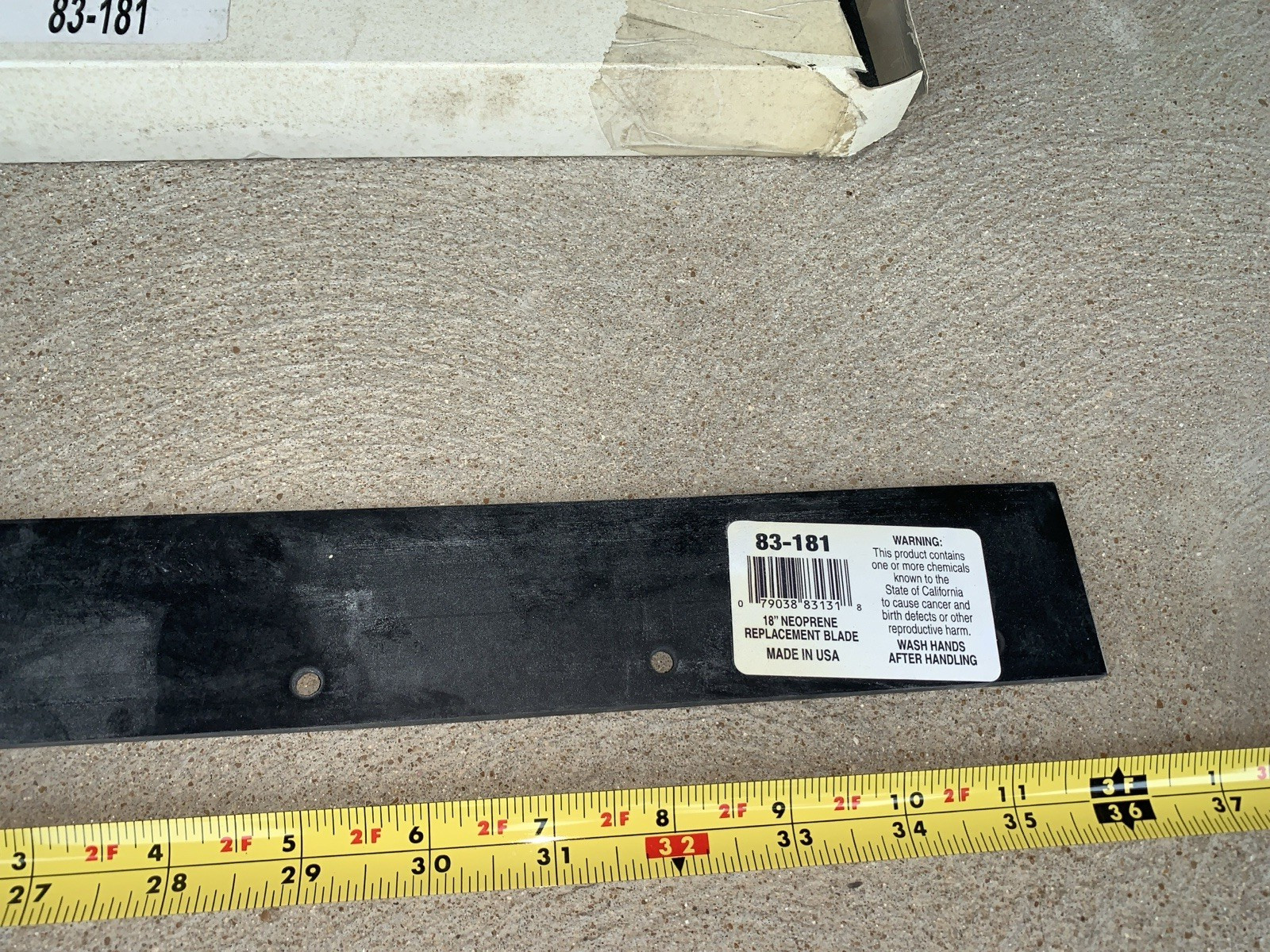 (5) EACH 36″ replacement blade squeegee neoprene #83-181 unused for standard