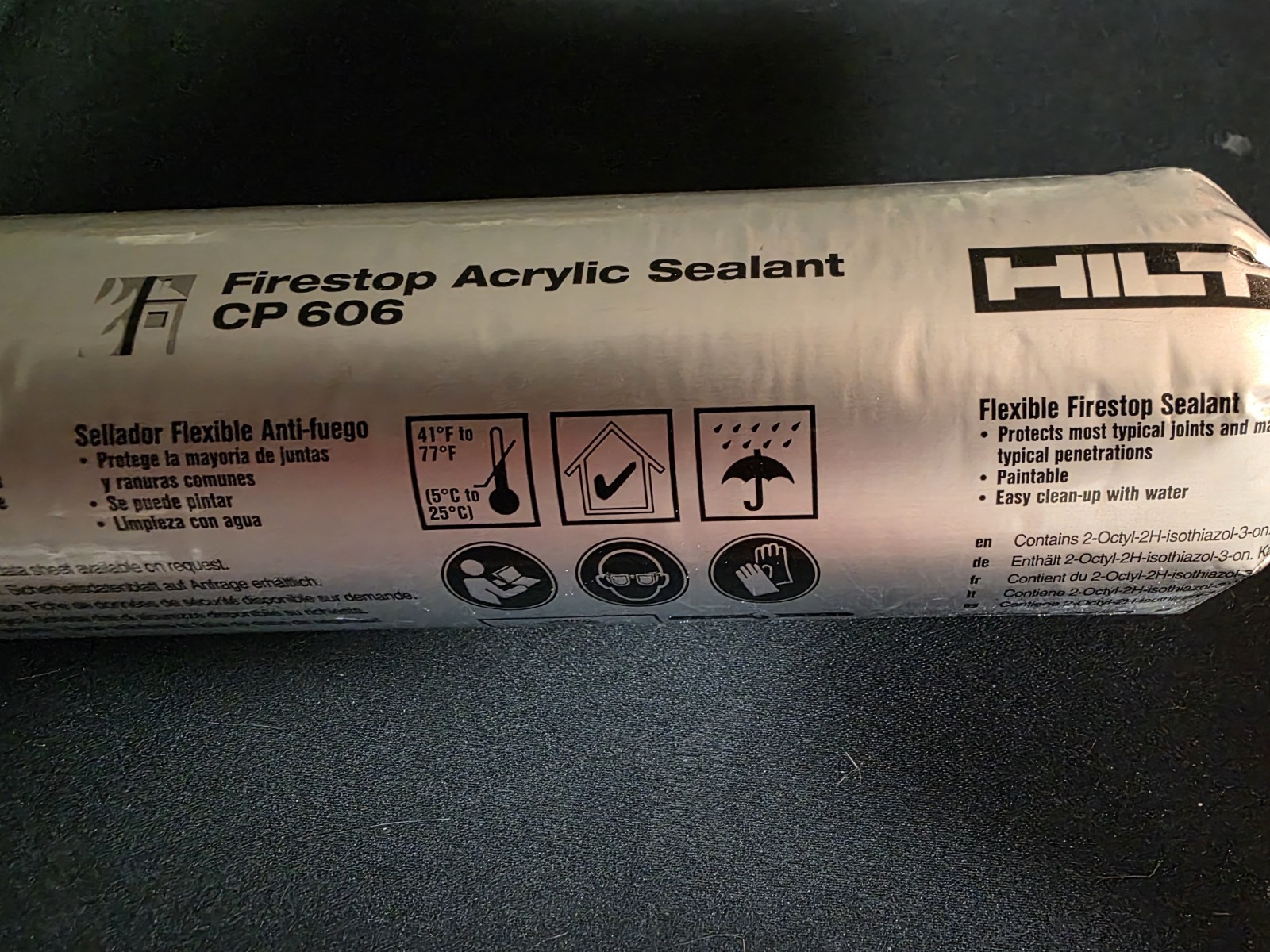 (9) Hilti CP 606 Firestop Acrylic Sealant Sausage Pack Exp 2/17/2028