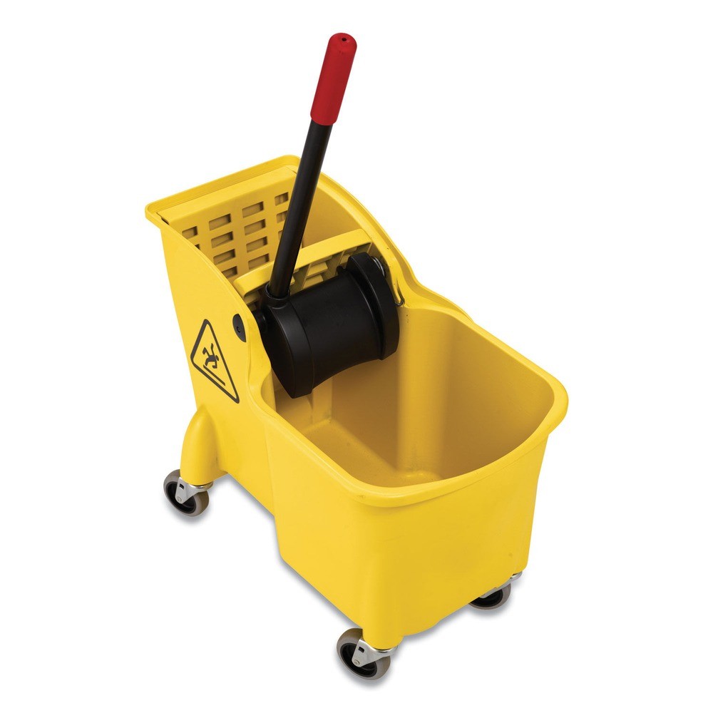 Rubbermaid Commercial 738000YEL 31 qt. Reverse Mop Bucket/Wringer – Yellow New