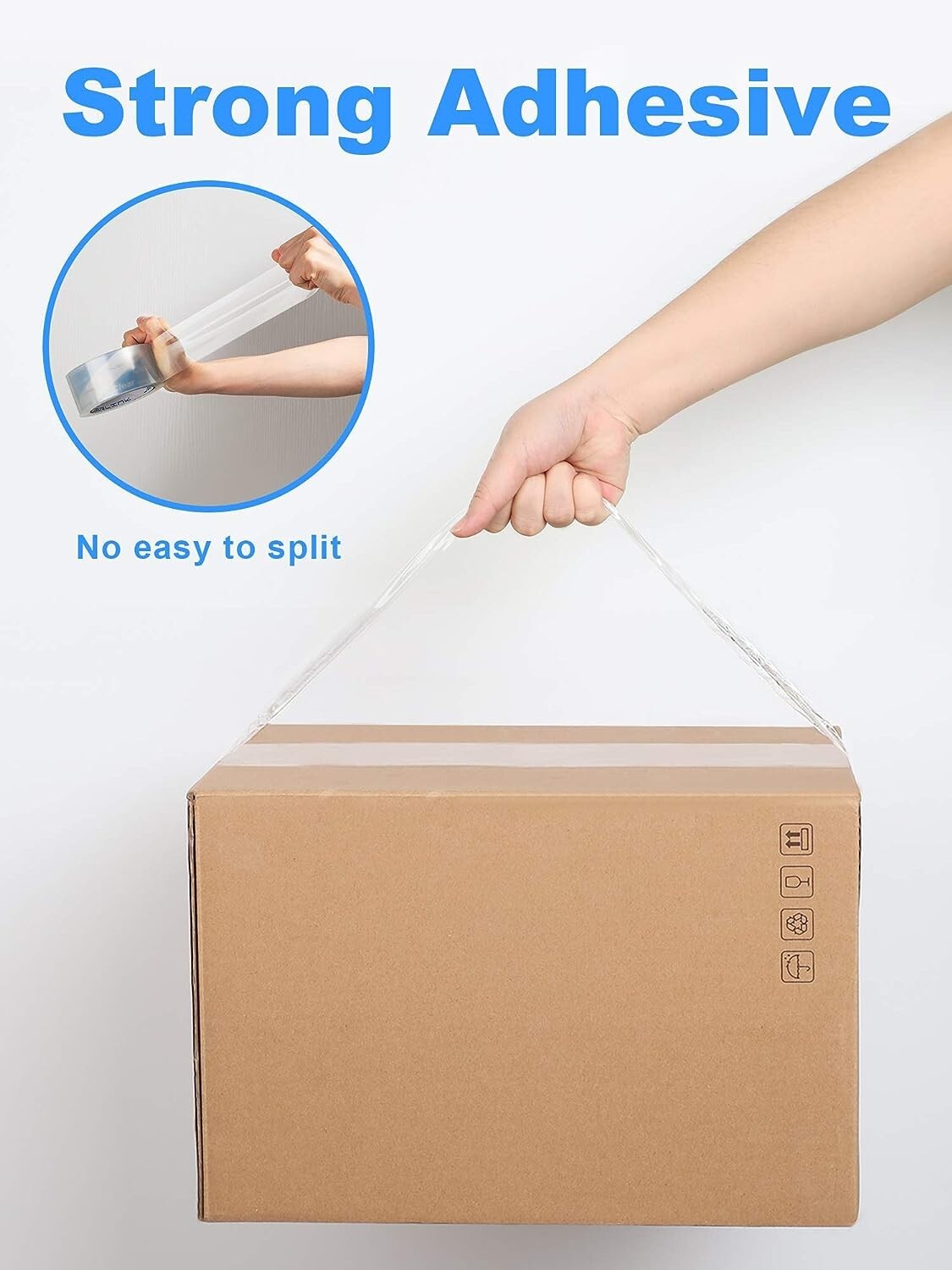 Packing Tape 36 Rolls 110 Yards 2 Mil 2in (330 ft) Clear Carton Sealing Tapes