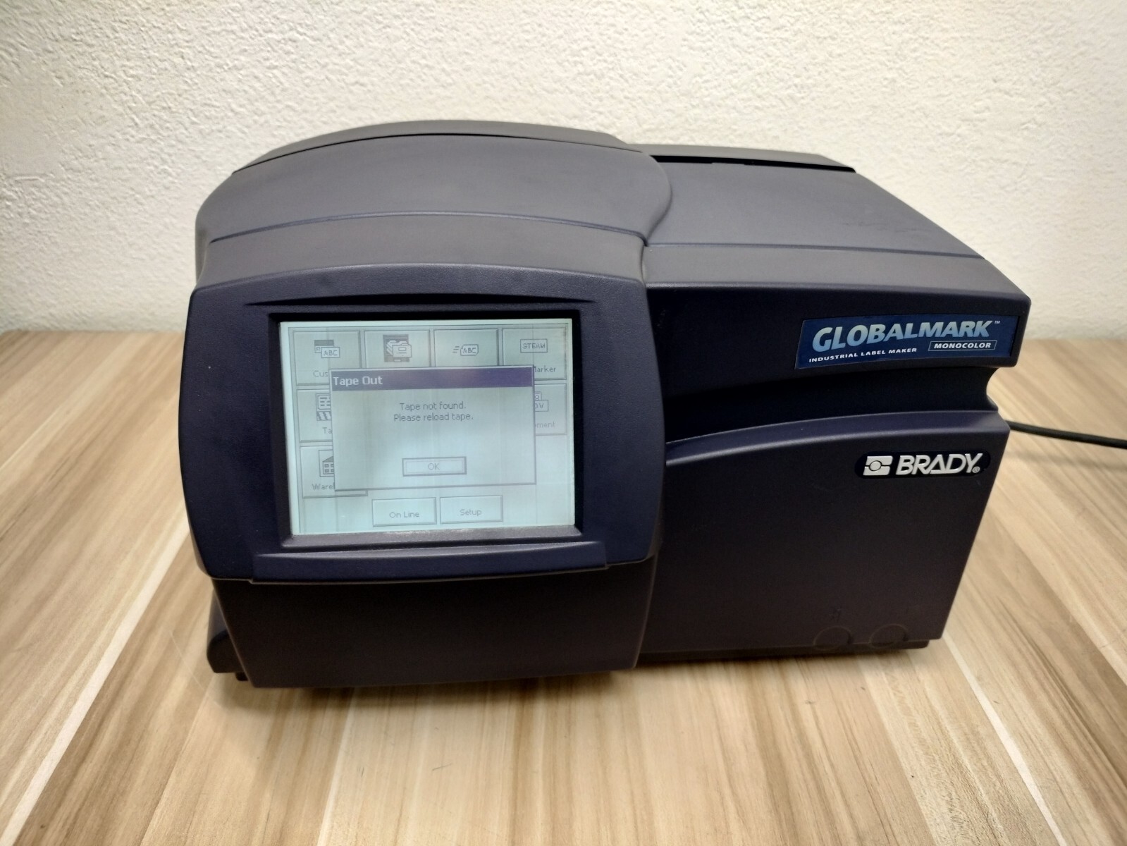 BRADY GlobalMark Label & Sign Maker 1 (MODEL: MGL) *TAPE NOT FOUND*