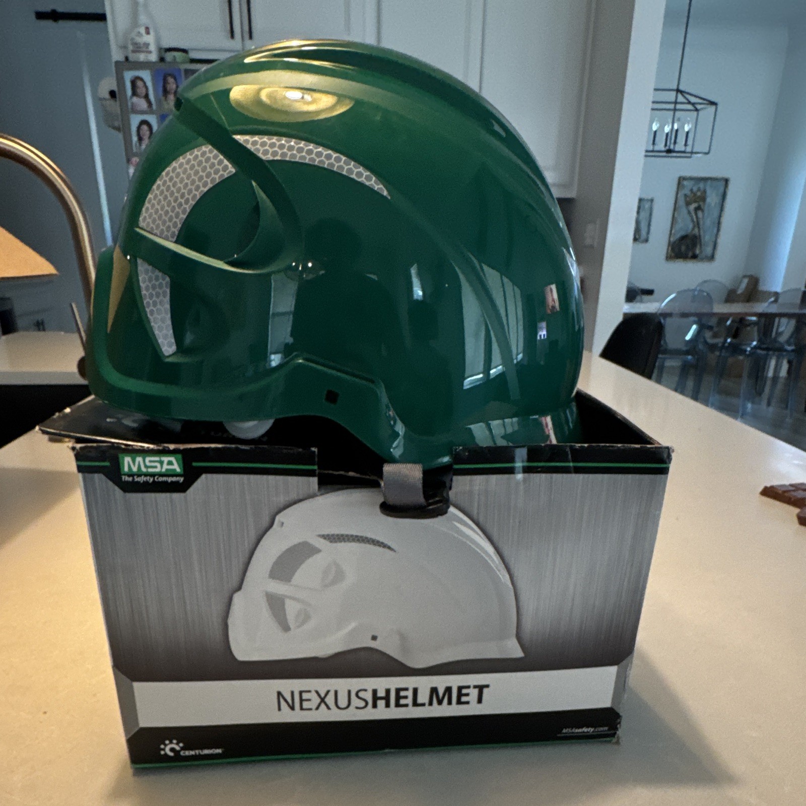 MSA Nexus Helmet Green Hard Hat ANSI Class E Strap Suspension MPN 310681