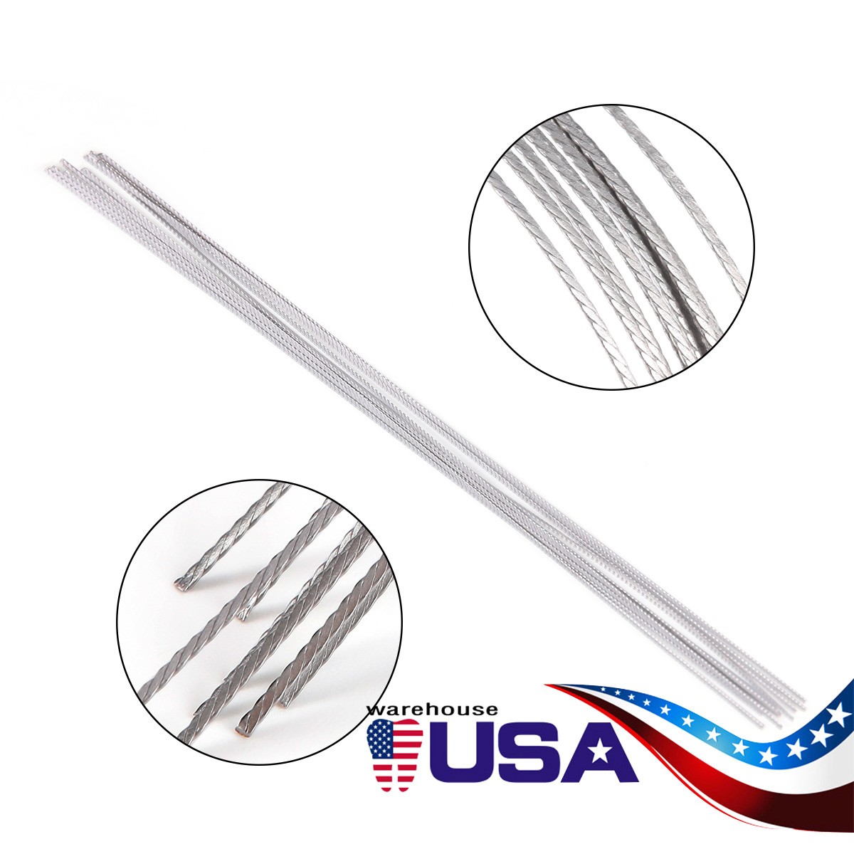 Orthodontic Lingual Retainer Wire Stainless Steel Flat Straight Twist Dental Kit