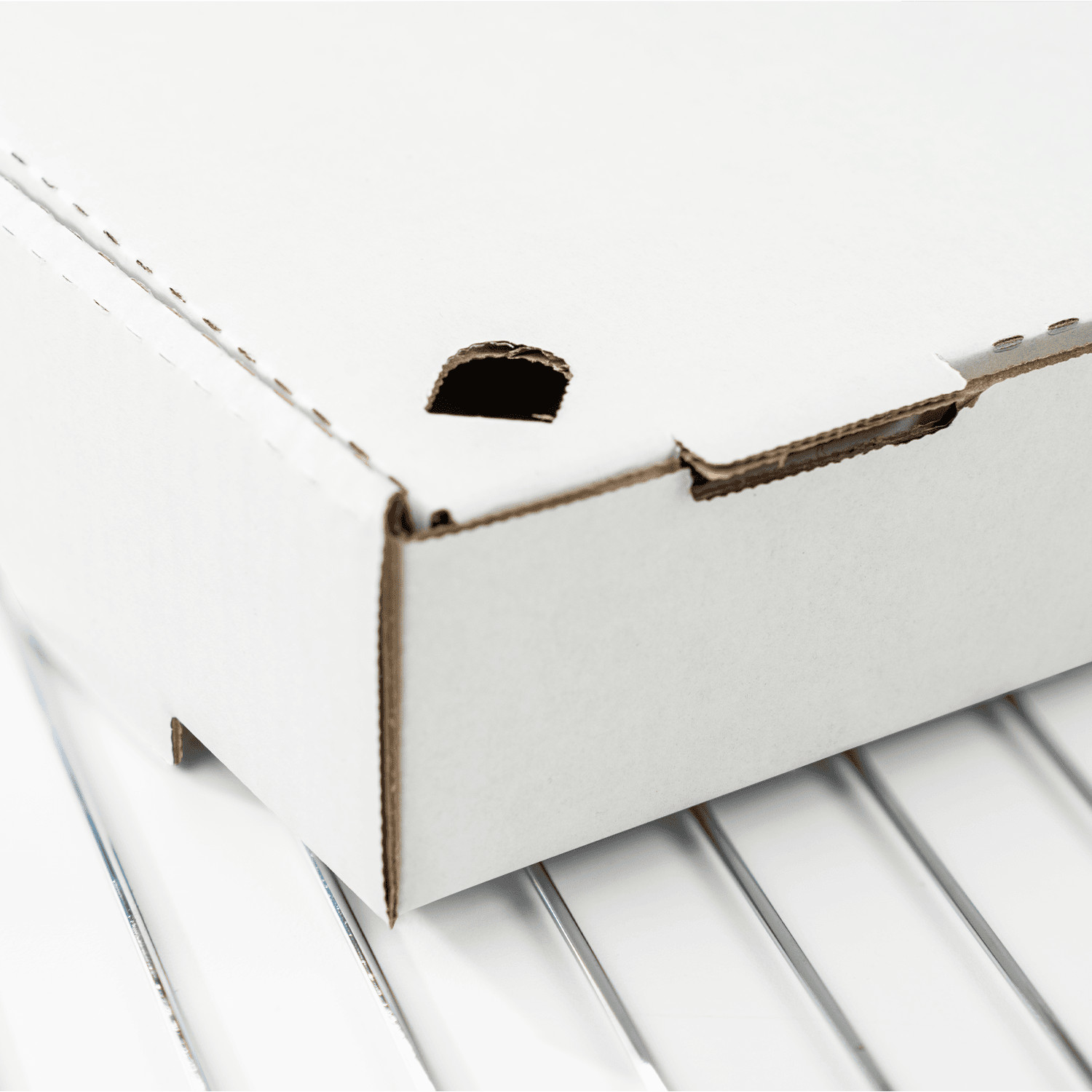 Karat Corrugated Pizza Box, 10”x10”x2”, White – 50 pcs, FP-PBF10W