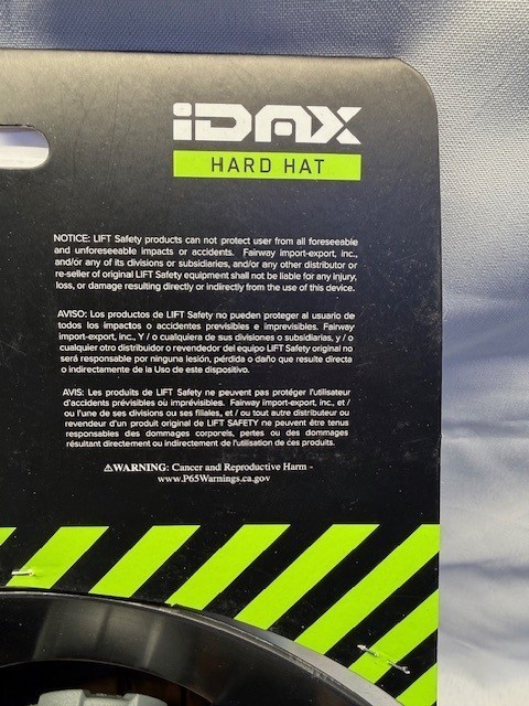 Lift Safety iDAX – Vented Hard Hat – Black Carbon HIDV-24CB