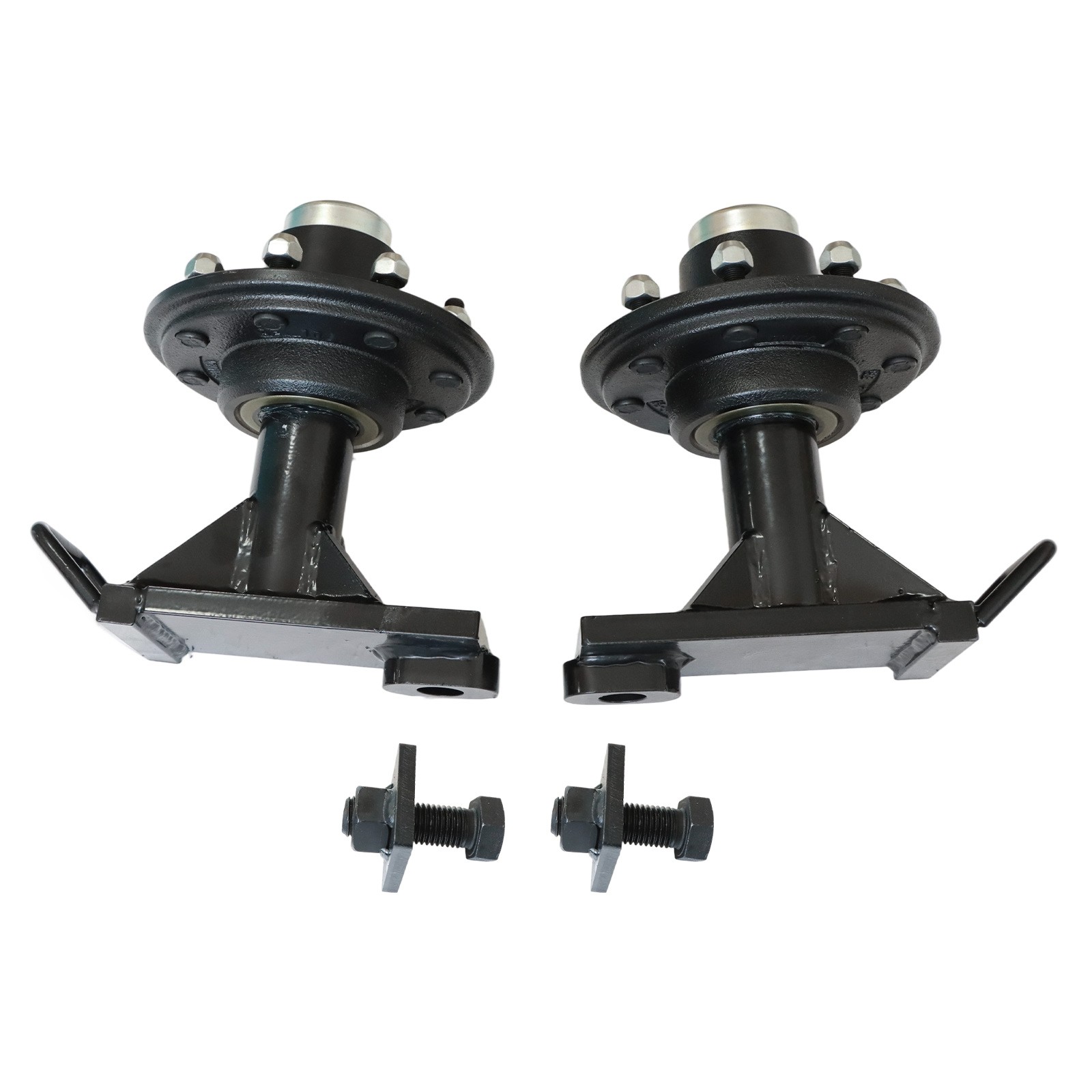 NEW 8 x 6.5 Lug 9000LB Shipping Container Wheels Bolt-on Spindle Kit (Pair)