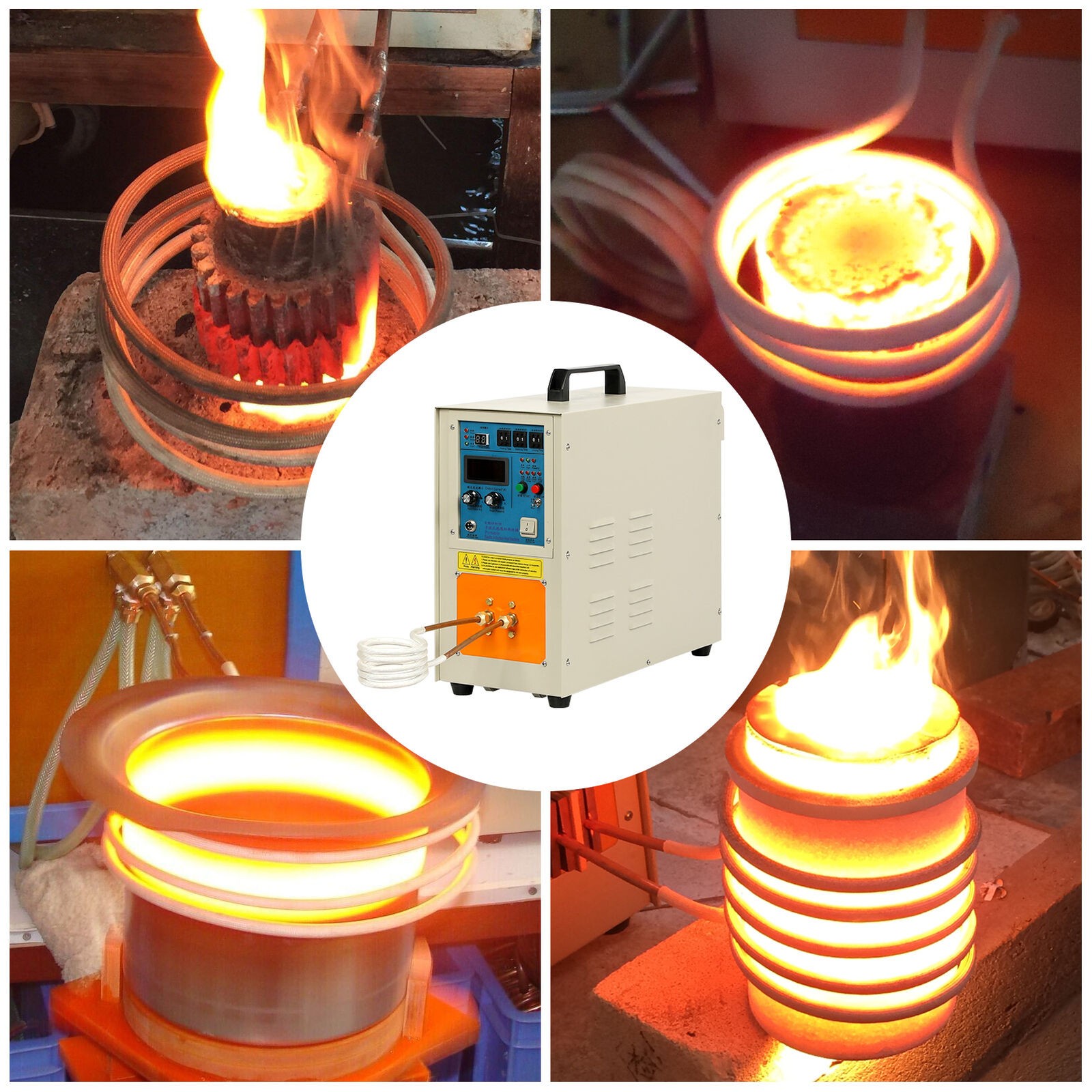 3992℉/2200℃ High Frequency Induction Heater Furnace 15KW 30-100 KHz