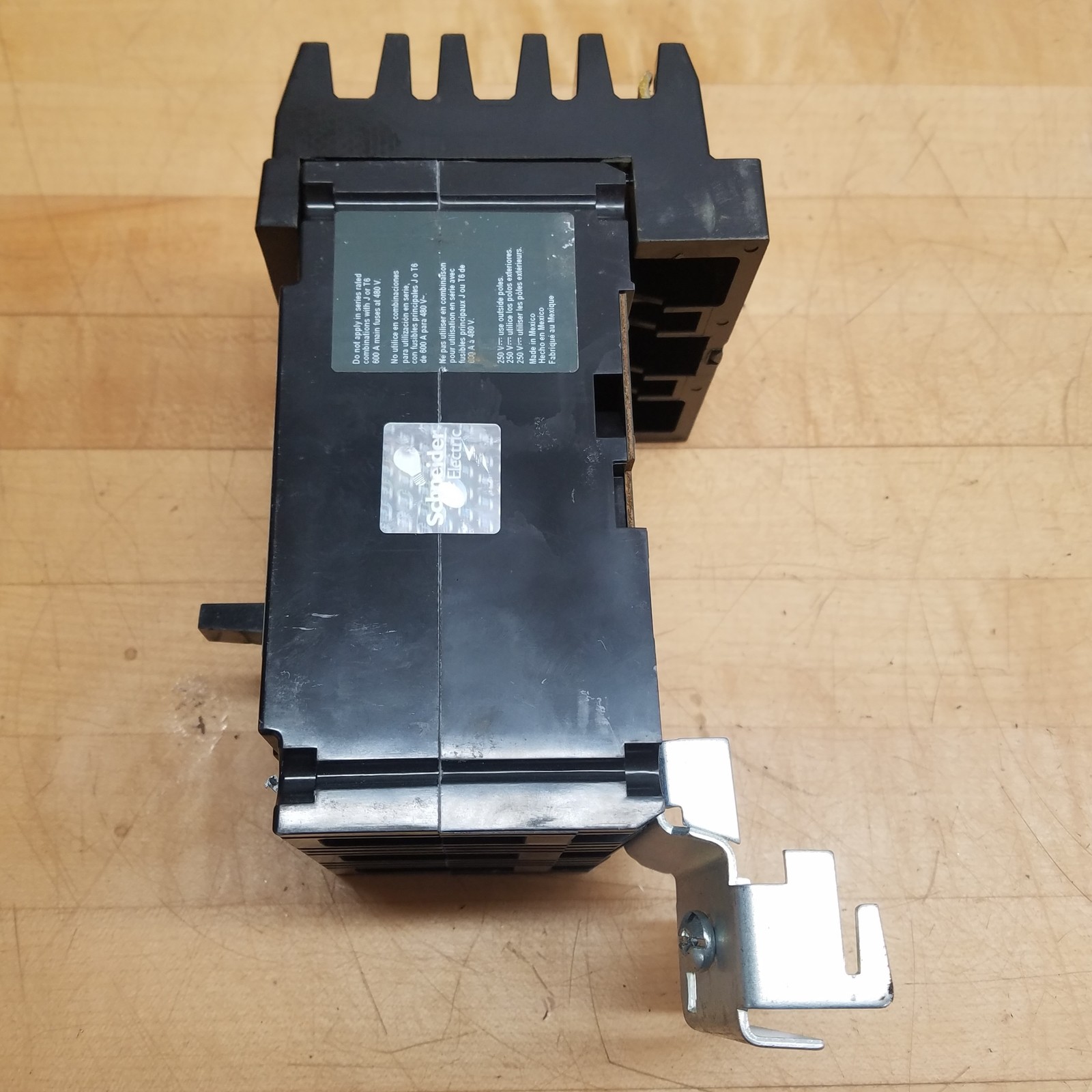 Square D FH36015 I-Line Circuit Breaker, 15A, 600V, 3-Pole, Dark Gray Label