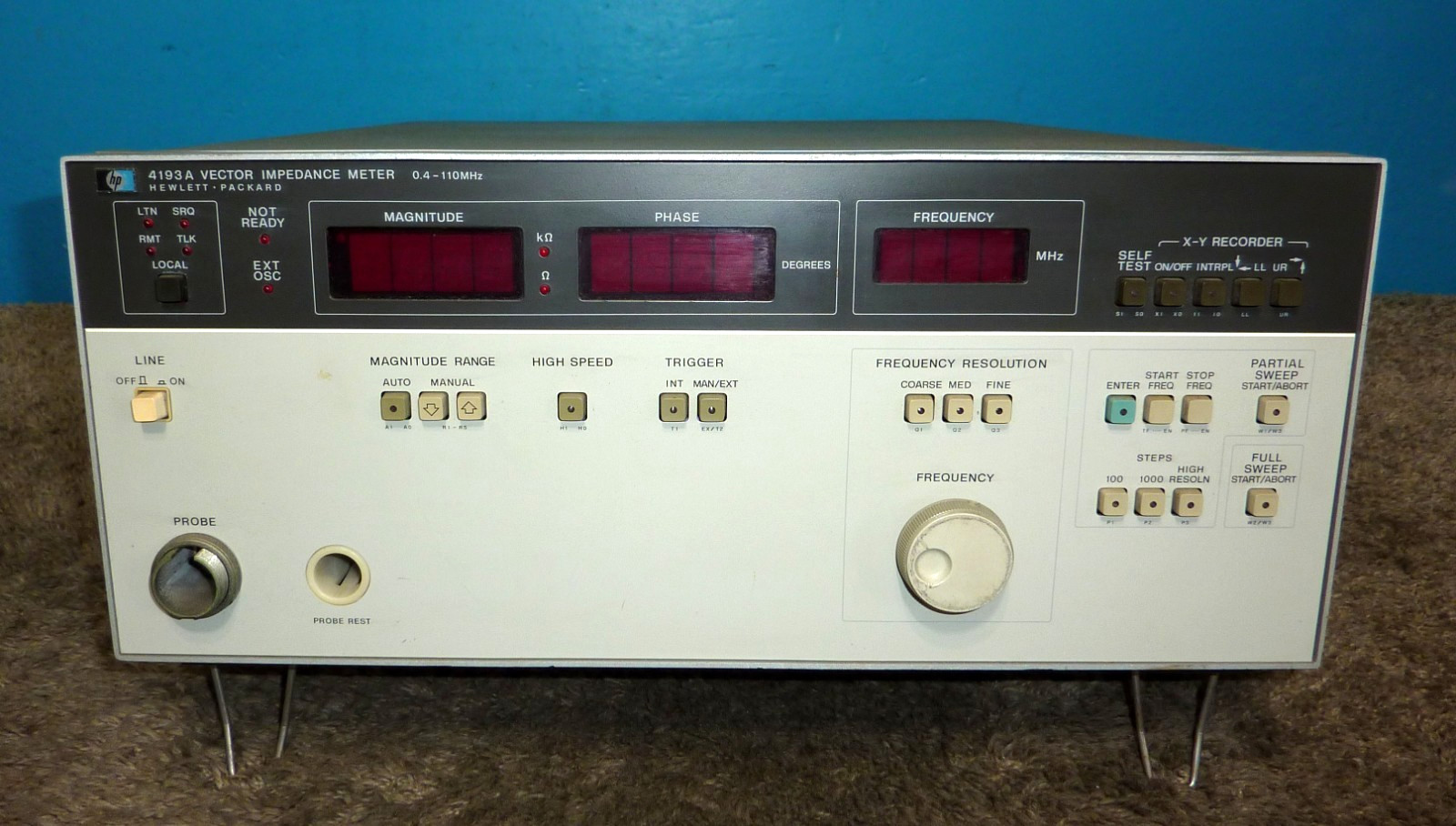 HP Hewlett Packard 4193A Vector Impedance Meter AS-IS Parts Only!