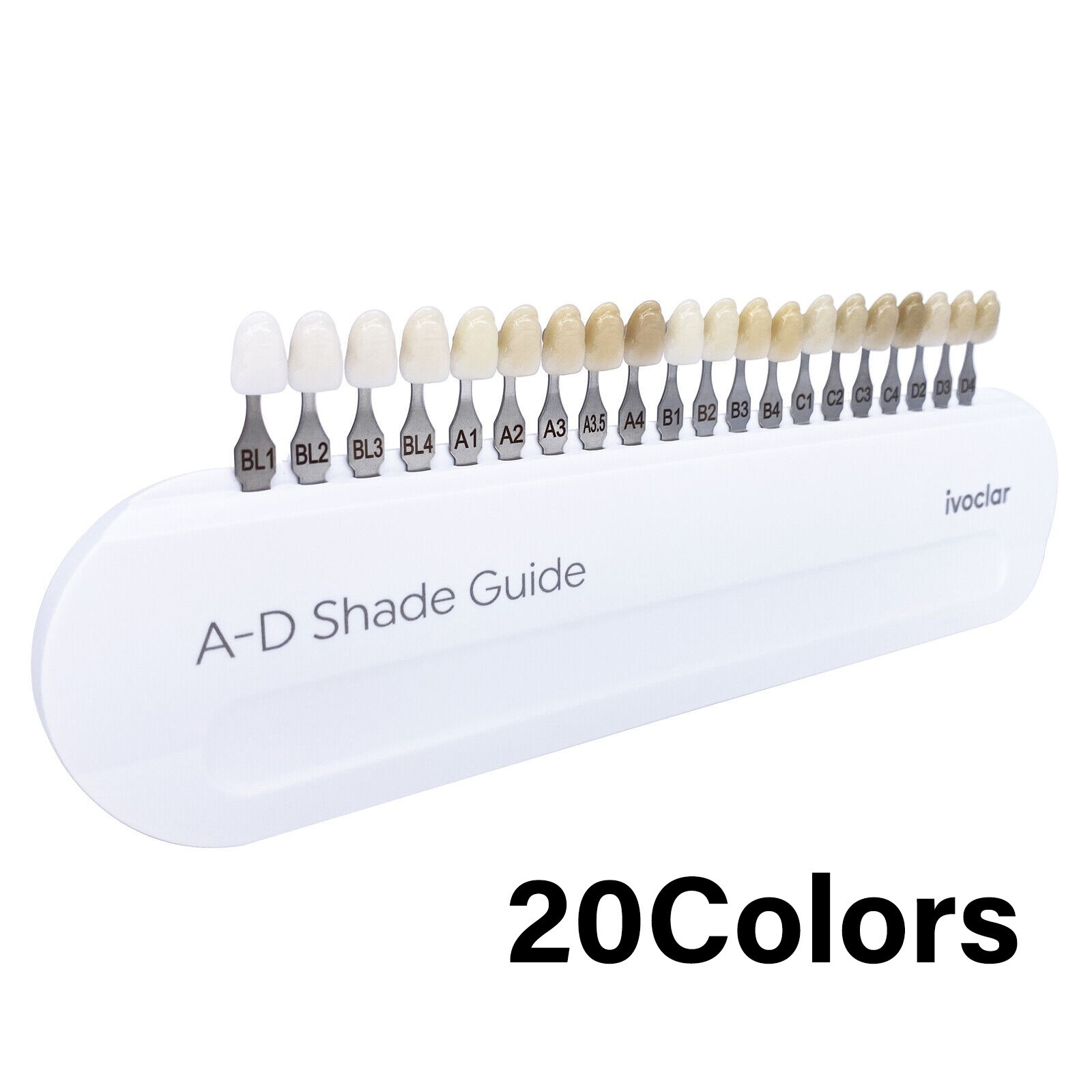Ivoclar Vivadent Dental Shade Guide A-D 20 IPS Natural Die ND1-9 Bleach Teeth