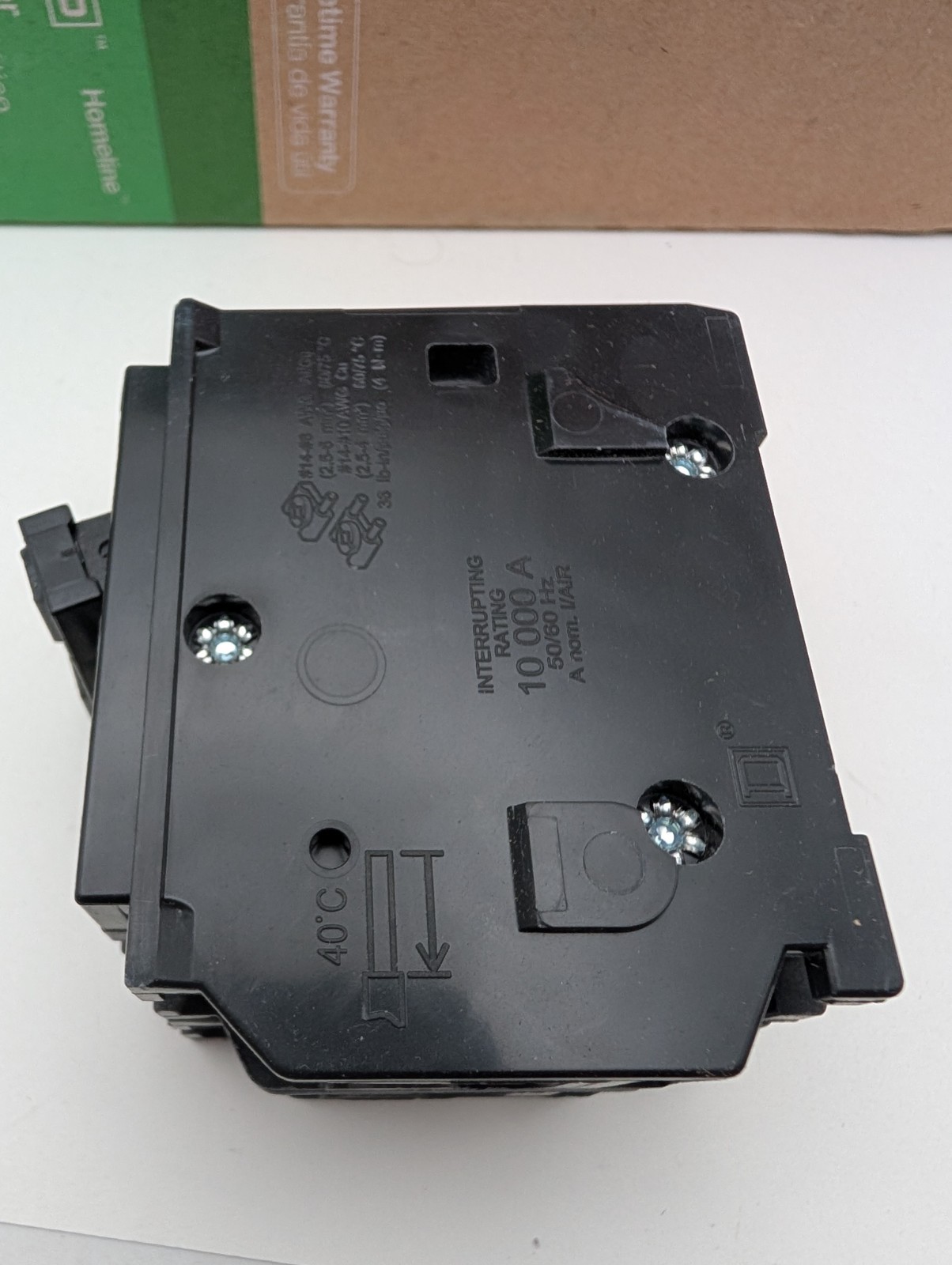 (Box of 5) Square D HOM225CP 25 A 2-Pole Circuit Breaker